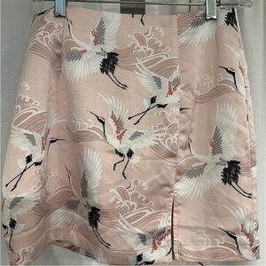 Forever 21 Pink A-Line Mini Skirt with Slit